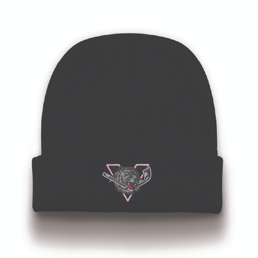 Tuque Noir gauffré fille dk22