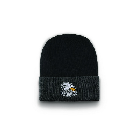 Hawks Tuque noir et grise junior dk34