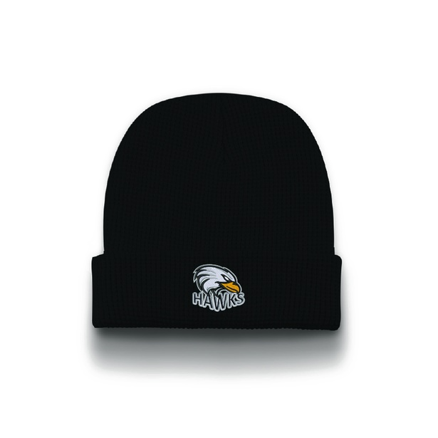 Hawks Tuque Noir gauffré dk22